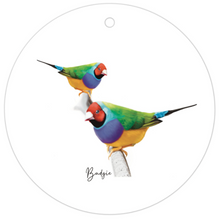 Load image into Gallery viewer, AGCTA1015: Gouldian Finch Bird Gift Tag
