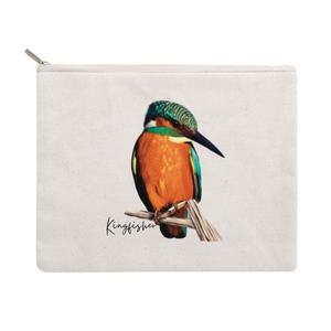 AGCZP1012: Kingfisher Cotton Zipper Pouch