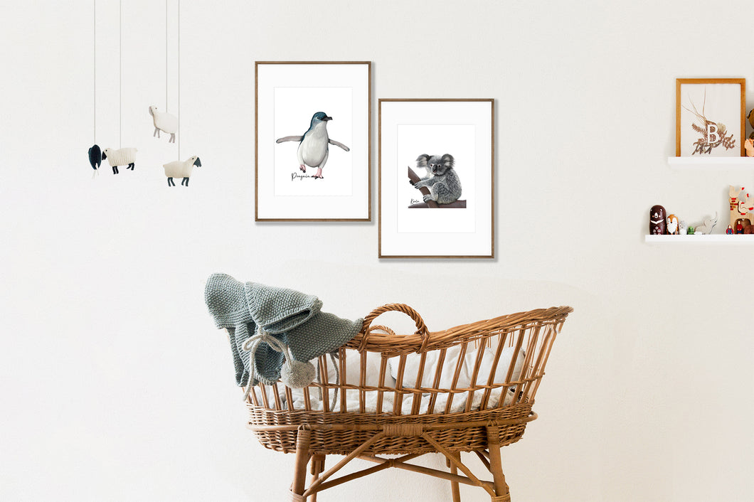 Adorable & Iconic Australian Native Koala Poster | Set of 2