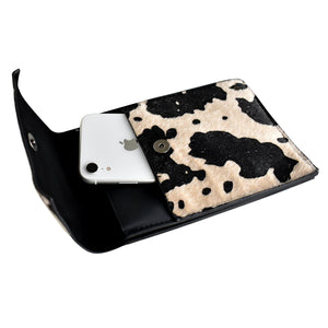 THSB1008: White: Animal Print Cross Bag