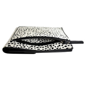 THSB1008: White: Animal Print Cross Bag