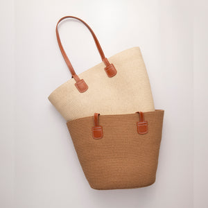 THSB1027: Fawn: French Weave Tote Bag