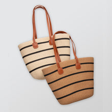 Load image into Gallery viewer, THSB1029: Fawn: French Line Weave Tote Bag
