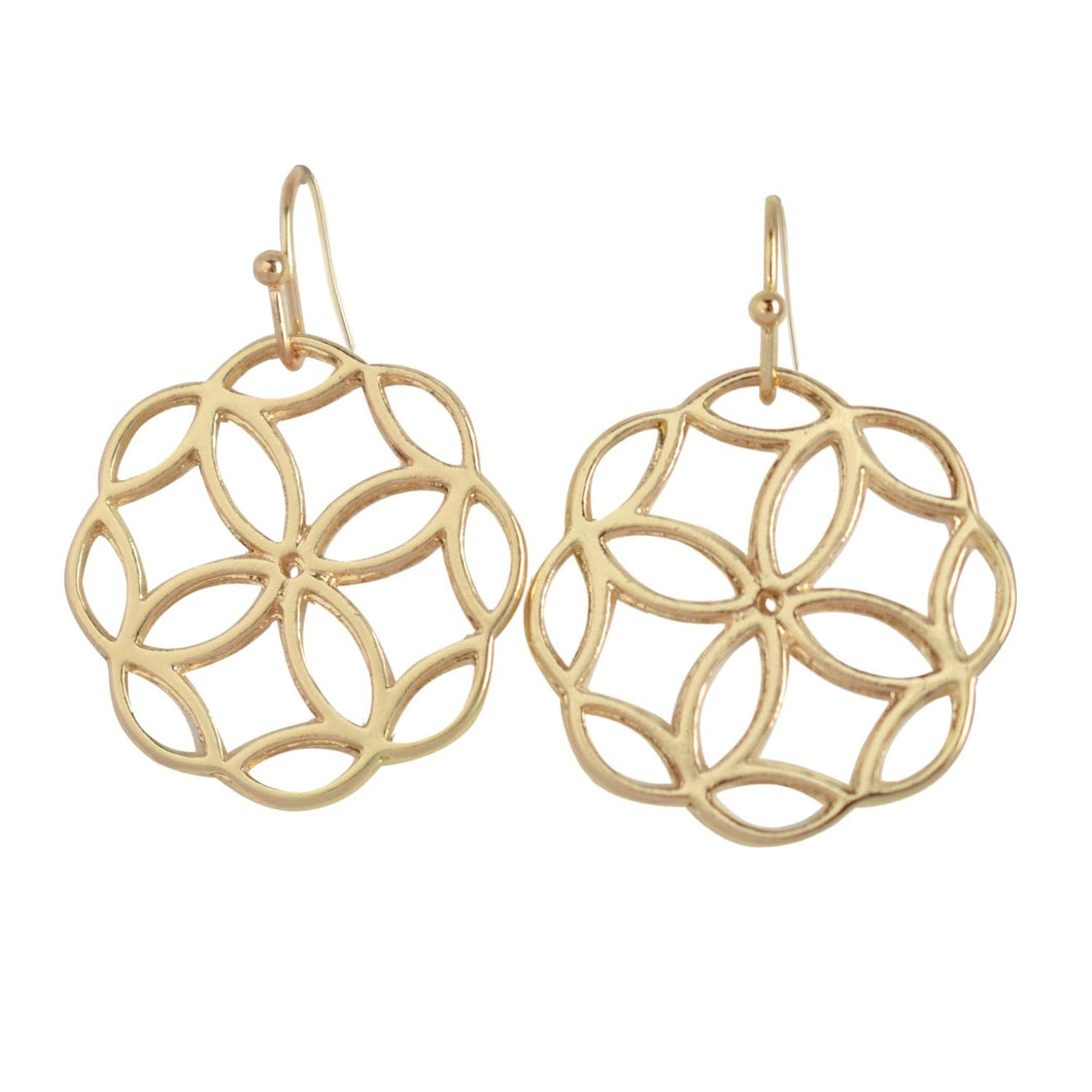 THSE1055: Gold: Zena Earrings