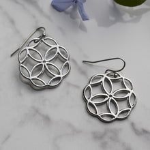 Load image into Gallery viewer, THSE1056: Silver: Zena Earrings
