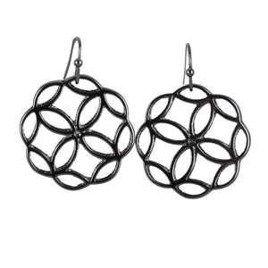 THSE1057: Black: Zena Earrings