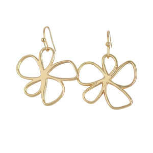 THSE1058: Gold: Floral Earrings