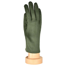 Load image into Gallery viewer, THSG1046: Olive: Stitching Pattern Gloves
