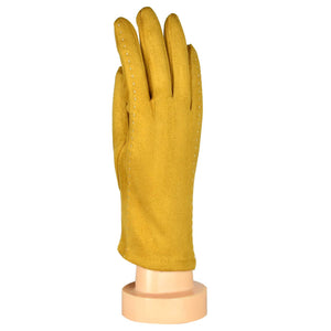 THSG1048: Mustard: Stitching Pattern Gloves