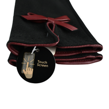 Load image into Gallery viewer, THSG1084: Black: Flat Bow Gloves
