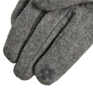 THSG1098: Grey: Stitching Double Layer Gloves