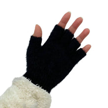 Load image into Gallery viewer, THSG1109: Black: Half Finger Gloves
