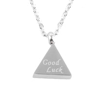 Load image into Gallery viewer, THSJ1085X: Pyramid - Good Luck: Silver
