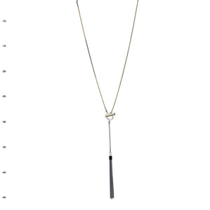 THSJ1156: Grey: Bella Pendant: Chain Necklace