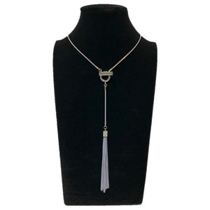 THSJ1156: Grey: Bella Pendant: Chain Necklace