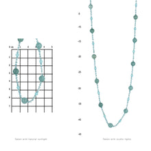 Load image into Gallery viewer, THSJ1182: Sky Blue: Strand Gem Necklace
