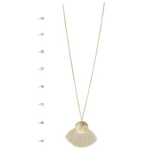 Load image into Gallery viewer, THSJ1188X: Cream : Fan Tassels Necklace
