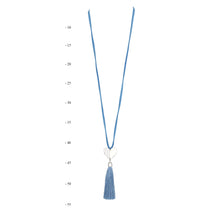 Load image into Gallery viewer, THSJ1203: French Blue: Solid Heart Pendant Necklace
