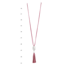 Load image into Gallery viewer, THSJ1207: Dusty Pink:The Circle of Life Pendant Necklace
