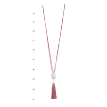 Load image into Gallery viewer, THSJ1207X:Dusty Pink:The Circle of Life Pendant Necklace
