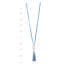 Load image into Gallery viewer, THSJ1208: French Blue:The Circle of Life Pendant Necklace
