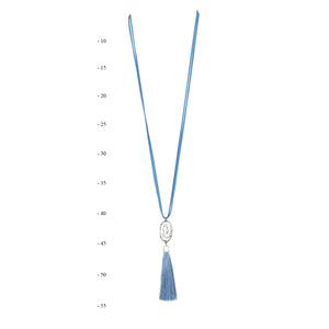 THSJ1208X:French Blue:The Circle of Life Pendant Necklace