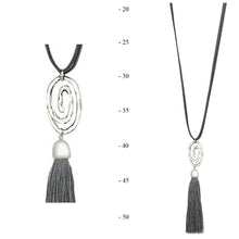 Load image into Gallery viewer, THSJ1209X:Grey:The Circle of Life Pendant Necklace
