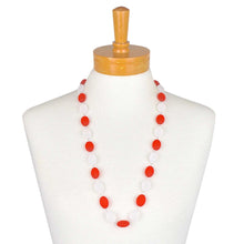 Load image into Gallery viewer, THSJ1254: Ruby: Colour Bead Necklace
