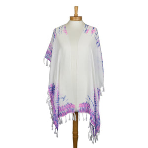 THSK1035: White: Gabriela Kimono Jacket