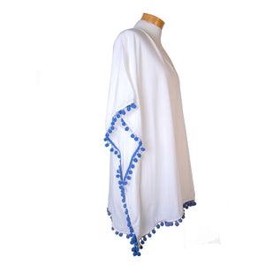 THSK1051: White: Emily Kaftan Top