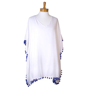 THSK1051: White: Emily Kaftan Top