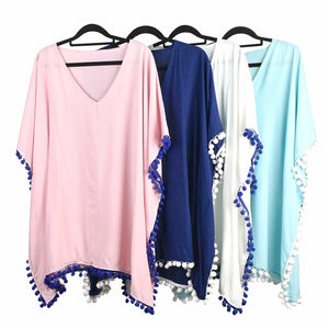 THSK1052: Baby Blue: Emily Kaftan Top