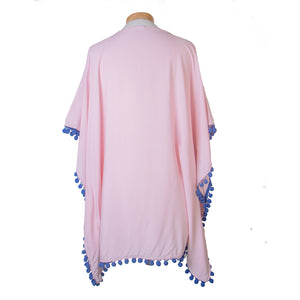 THSK1053: Sweet Pink: Emily Kaftan Top