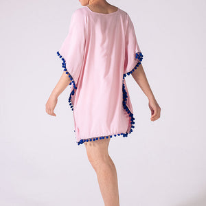 THSK1053: Sweet Pink: Emily Kaftan Top