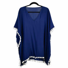 Load image into Gallery viewer, THSK1054: Navy Blue: Emily Kaftan Top
