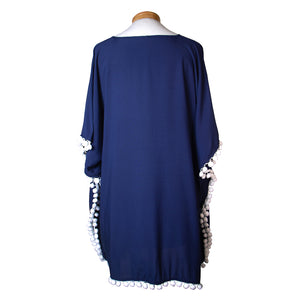 THSK1054: Navy Blue: Emily Kaftan Top