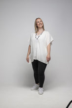 Load image into Gallery viewer, THSK1055: White: Lace Kaftan Top
