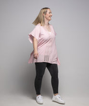 Load image into Gallery viewer, THSK1056: Sweet Pink: Lace Kaftan Top
