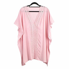 Load image into Gallery viewer, THSK1056: Sweet Pink: Lace Kaftan Top
