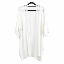 Load image into Gallery viewer, THSK1058: White: Lace Kimono
