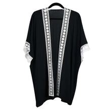 Load image into Gallery viewer, THSK1060: Black: Lace Kimono
