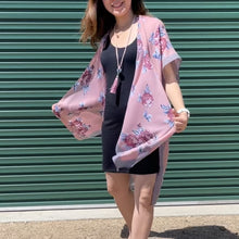 Load image into Gallery viewer, THSK1064: Pink: Floral Print Kimono
