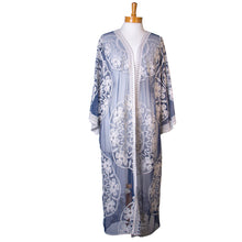 Load image into Gallery viewer, THSK1067: Navy: Floral Lace Kimono
