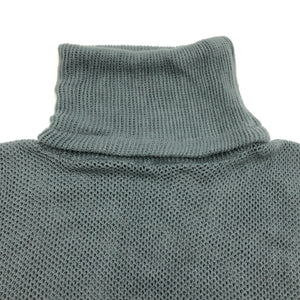 THSP1025: Grey: Cowl Neck Poncho