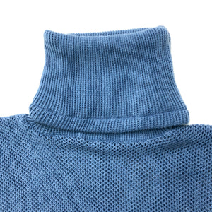 THSP1027: Egyptian Blue: Cowl Neck Poncho