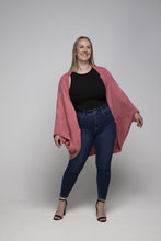 Load image into Gallery viewer, THSP1029: Coral Pink: Bat Wing Cardigan Cape
