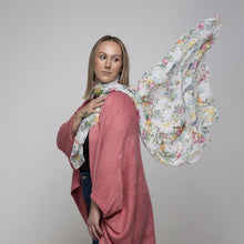 Load image into Gallery viewer, THSP1029: Coral Pink: Bat Wing Cardigan Cape
