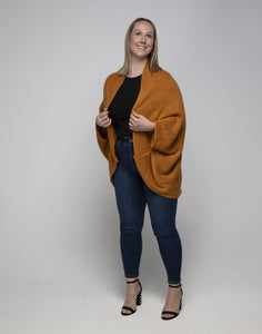 THSP1030: Honey: Bat Wing Cardigan Cape