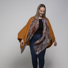 Load image into Gallery viewer, THSP1030: Honey: Bat Wing Cardigan Cape
