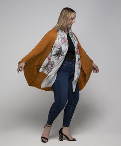 THSP1030: Honey: Bat Wing Cardigan Cape